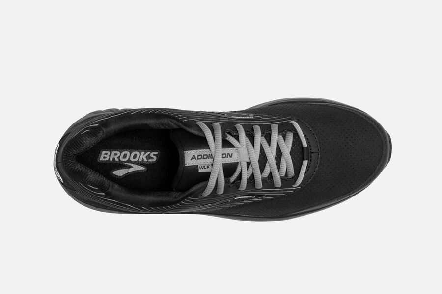 Addiction Walker Suede Brooks Running Shoes NZ Mens - Black - EZNGSQ-731